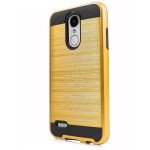 Wholesale LG Aristo 2, Tribute Dynasty, LG K8 (2018) Armor Hybrid Case (Gold)